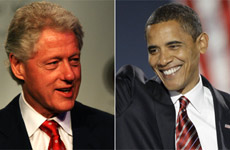 Bill Clinton and Barack Obama, two men elected president of the United States who grew up without the influence of a father. Photos / Martin Sykes and AP Bill Clinton and Barack Obama, two men elected president of the United States who grew up without the influence of a father. Photos / Martin Sykes and AP