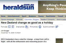 Melbourne's Herald Sun got stuck in to Kiwis. Melbourne's Herald Sun got stuck in to Kiwis.