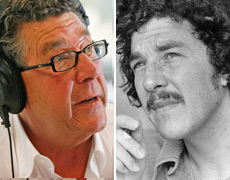 Paul Holmes during his last studio breakfast show yesterday and in years past. Photos / Greg Bowker, supplied Paul Holmes during his last studio breakfast show yesterday and in years past. Photos / Greg Bowker, supplied