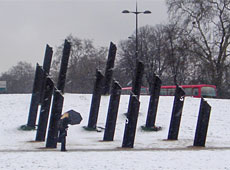 New Zealand's 'bristling' war memorial in London. Photo / Ministry for Culture and Heritage New Zealand's 'bristling' war memorial in London. Photo / Ministry for Culture and Heritage