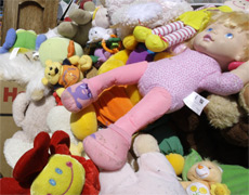 Mountains of toys do not a tidy home make. Photo / AP Mountains of toys do not a tidy home make. Photo / AP