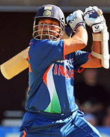 Sachin Tendulkar scored 163 runs before retiring from play. Photo / Getty Images Sachin Tendulkar scored 163 runs before retiring from play. Photo / Getty Images