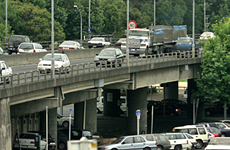 The Victoria Park flyover is be replaced by a tunnel. Photo / Brett Phibbs The Victoria Park flyover is be replaced by a tunnel. Photo / Brett Phibbs