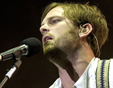 Caleb Followill's chat stuck to the cliches, but at least he was talking to his audience. Photo / Richard Robinson Caleb Followill's chat stuck to the cliches, but at least he was talking to his audience. Photo / Richard Robinson