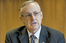 Alan Bollard predicts that interest rates will stay down. Photo / Mark Mitchell Alan Bollard predicts that interest rates will stay down. Photo / Mark Mitchell