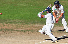 India's Gautam Gambhir's 137 played a large part in denying New Zealand a test victory. Photo / Getty Images India's Gautam Gambhir's 137 played a large part in denying New Zealand a test victory. Photo / Getty Images