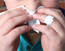 Sniffly noses and sleepless nights are on the cards when kids get sick. Photo / The Aucklander Sniffly noses and sleepless nights are on the cards when kids get sick. Photo / The Aucklander
