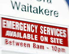 Waitakere's Hospital emergency department has cut its hours. Waitakere's Hospital emergency department has cut its hours.