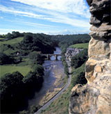 he River Swale from Richmond Castle in North Yorkshire. Photo / British Tourist Authority he River Swale from Richmond Castle in North Yorkshire. Photo / British Tourist Authority
