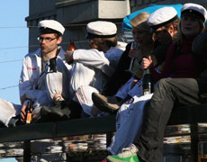 With 50,000 people crammed in to see the capping ceremony, seating was at a premium. Photo / Matt Kennedy-Good With 50,000 people crammed in to see the capping ceremony, seating was at a premium. Photo / Matt Kennedy-Good
