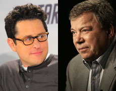 Star Trek maker JJ Abrams and William Shatner. Star Trek maker JJ Abrams and William Shatner.