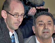 David Bain with Joe Karam after the verdicts. Photo / NZH David Bain with Joe Karam after the verdicts. Photo / NZH