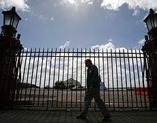 The gates at Queens Wharf. Photo / Dean Purcell The gates at Queens Wharf. Photo / Dean Purcell