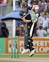 Brendon McCullum is being forced to hand over the wicketkeeper's gloves. Photo / Sarah Ivey Brendon McCullum is being forced to hand over the wicketkeeper's gloves. Photo / Sarah Ivey