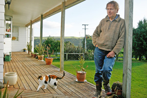 Bruce Burgess's wife works so he doesn't qualify for a benefit. Photo / Greg Bowker