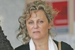 Lynne Carter leaving court on Friday. Photo / Herald on Sunday