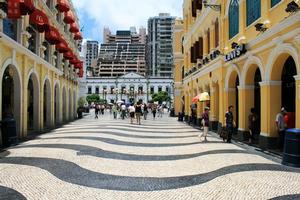 The European-style Largo do Senado Square. Photo / Jim Eagles