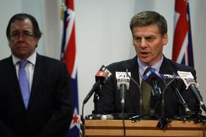 Acting Prime Minister Bill English at today's media conference. He said he understood there had been a bit of confusion. Photo / Mark Mitchell