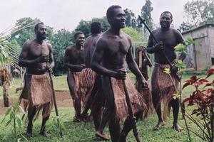 Vanuatuans in kastom dress. Photo / Supplied