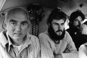 The crew from the Rose-Noelle after 119 days at sea. From left: Phillip Hofman, Rick Hellriegel and Jim Nalepka. Photo / Supplied.