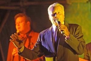 Sir Howard Morrison was the 'Mac Daddy' of entertainers, sang Leon Wharekura to an audience of hundreds at Ohinemutu. Photo / Hawke's Bay Today
