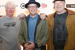 Surviving members of Ray Columbus and the Invaders (from left) Dave Russell, Ray Columbus and Billy Kristian. Photo / Greg Bowker