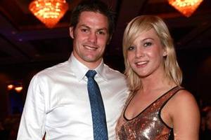 Richie McCaw and Hayley Holt. Photo / Norrie Montgomery