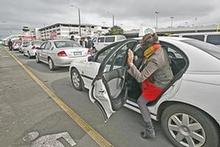 A taxi ride between terminals at Auckland Airport costs $30. Photo / Herald on Sunday A taxi ride between terminals at Auckland Airport costs $30. Photo / Herald on Sunday