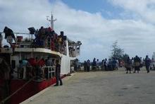 Survivors of the sinking of the Princess Ashika ferry in Tonga arriving at Pangi. Photo / Emily Penn Survivors of the sinking of the Princess Ashika ferry in Tonga arriving at Pangi. Photo / Emily Penn