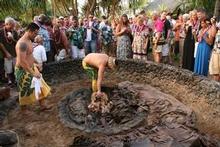 The umu at Olf Lahaina Luau proved to be a flavoursome feast. Photo / Jim Eagles The umu at Olf Lahaina Luau proved to be a flavoursome feast. Photo / Jim Eagles