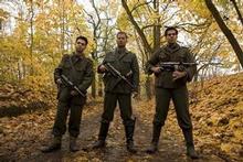 Samm Levine, Til Schweiger and Eli Roth in Inglourious Basterds. Photo / Supplied Samm Levine, Til Schweiger and Eli Roth in Inglourious Basterds. Photo / Supplied