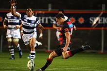Dan Carter of Canterbury kicks a conversion during the Air New Zealand Cup match between Auckland and Canterbury at Eden Park. Photo / Getty Images Dan Carter of Canterbury kicks a conversion during the Air New Zealand Cup match between Auckland and Canterbury at Eden Park. Photo / Getty Images
