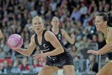 Centre Laura Langman has also proved her worth when asked to fill in at wing attack and wing defence. Photo / Richard Robinson Centre Laura Langman has also proved her worth when asked to fill in at wing attack and wing defence. Photo / Richard Robinson