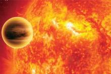 WASP-18b is a planet where temperatures exceed 2100C - enough to create clouds of silica-based gems. Photo / Supplied WASP-18b is a planet where temperatures exceed 2100C - enough to create clouds of silica-based gems. Photo / Supplied