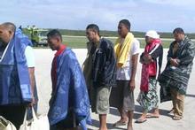Survivors arrive at Fuaamotu Airport. Photo / Matangi Tonga Online Survivors arrive at Fuaamotu Airport. Photo / Matangi Tonga Online