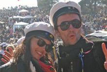 Good times in Finland: Sanna and me at Vappu. Photo / Matt Kennedy-Good Good times in Finland: Sanna and me at Vappu. Photo / Matt Kennedy-Good