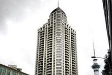 A one-bedroom apartment on the 27th level of the Metropolis building, bought for $315,000, is expected to sell for $250,000 upwards at auction. Photo / Herald on Sunday A one-bedroom apartment on the 27th level of the Metropolis building, bought for $315,000, is expected to sell for $250,000 upwards at auction. Photo / Herald on Sunday