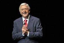 Sir Michael Parkinson's one-man show is really about his guests. Photo / Dean Purcell Sir Michael Parkinson's one-man show is really about his guests. Photo / Dean Purcell