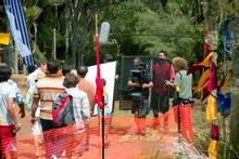 The big-budget Disney film Johnny Kapahala: Back on Board was filmed in West Auckland because of the area's similarities to parts of Hawaii. Photo / Dean Purcell The big-budget Disney film Johnny Kapahala: Back on Board was filmed in West Auckland because of the area's similarities to parts of Hawaii. Photo / Dean Purcell