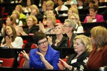 Jenny Shipley (left), Jane Diplock and Theresa Gattung (right) were among the high-profile women at the forum. Photo / Greg Bowker Jenny Shipley (left), Jane Diplock and Theresa Gattung (right) were among the high-profile women at the forum. Photo / Greg Bowker