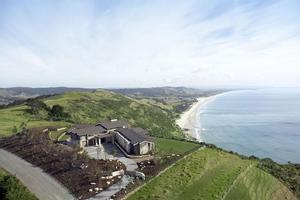 Luxurious Pakiri Point Lodge, which overlooks stunning Pakiri Beach in Rodney, was the subject of a long-running planning battle. Photo / Supplied