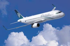 The "sharklet" wing tips save fuel and cut carbon emissions.