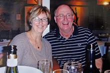 Tony Kelly, the swimmer who died during the Auckland cross-harbour swim, with his wife Annette. Photo / Steven McNicholl Tony Kelly, the swimmer who died during the Auckland cross-harbour swim, with his wife Annette. Photo / Steven McNicholl