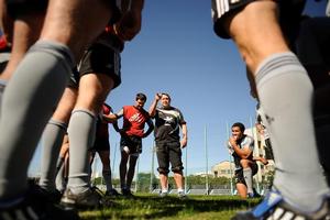 Steve Hansen has been successful coaching the backs but wants to return to the forwards. Photo / Getty Images