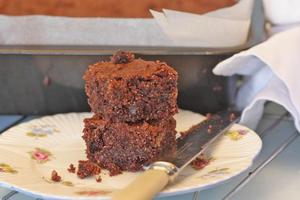 Gluten-free chocolate brownie. Photo / Herald on Sunday