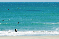 Critics say the Tay St reef has created heavier surf and more rips. Photo / Bay of Plenty Times Critics say the Tay St reef has created heavier surf and more rips. Photo / Bay of Plenty Times