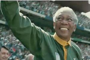 Morgan Freeman (pictured) stars as Nelson Mandela in Clint Eastwood's new film about the 1995 Rugby World Cup Invictus . Photo / Supplied