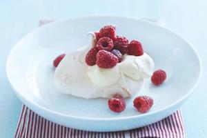 Mini raspberry pavlovas. Photo / Supplied