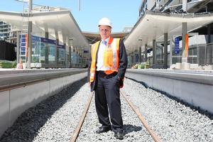 Andrew Finch says the station will be well lit and CCTV cameras will monitor it at all times. Photo / Greg Bowker