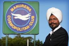 Karnail Singh outside the Manurewa Cosmopolitan Club yesterday. Photo / Greg Bowker Karnail Singh outside the Manurewa Cosmopolitan Club yesterday. Photo / Greg Bowker
